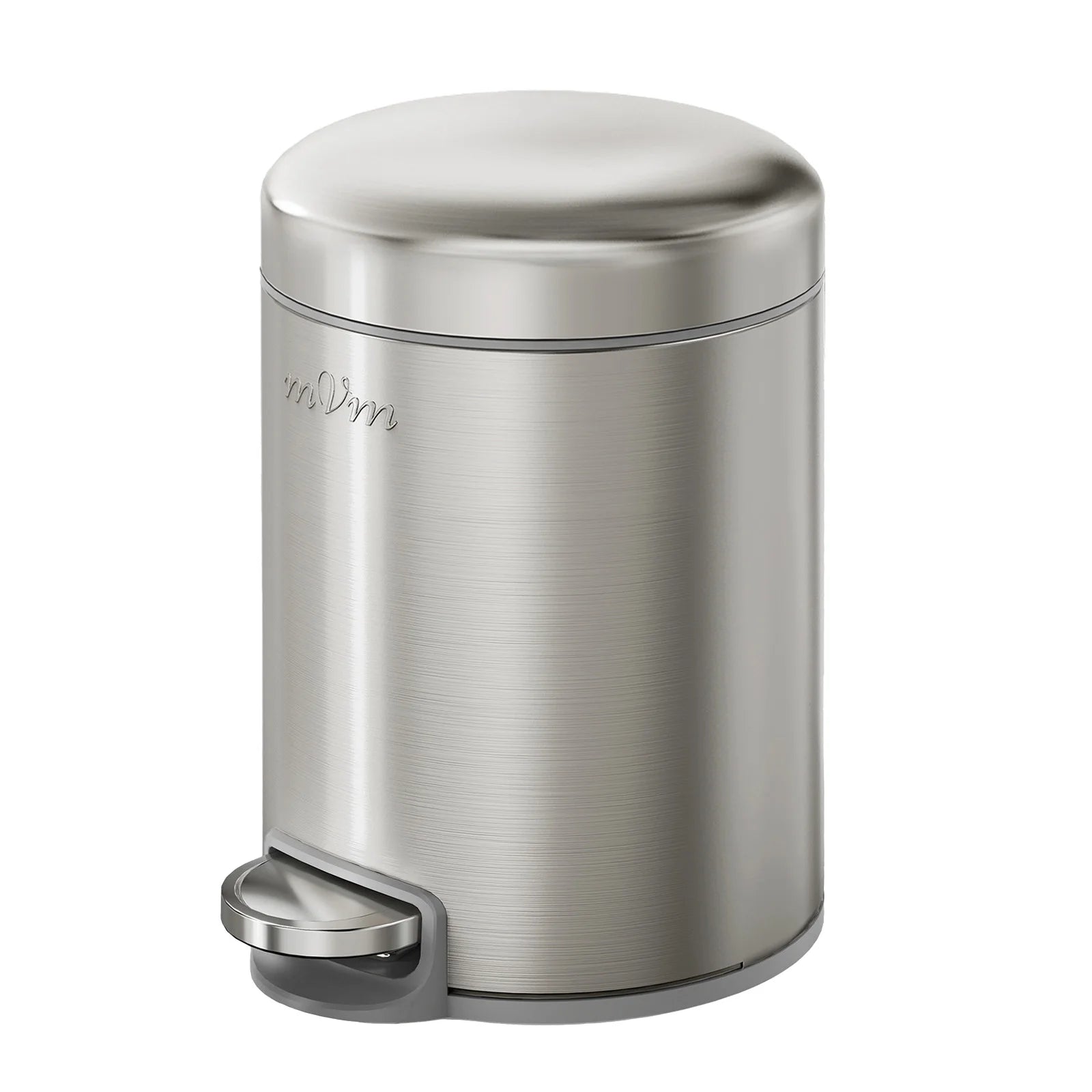 mVm Trash Can Stainless 3/5/12/20/30L Kitchen Step Trash Bin round trash can Stainless lid
